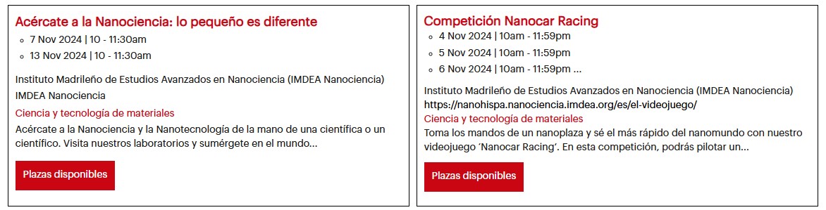 actividades semana ciencia 24